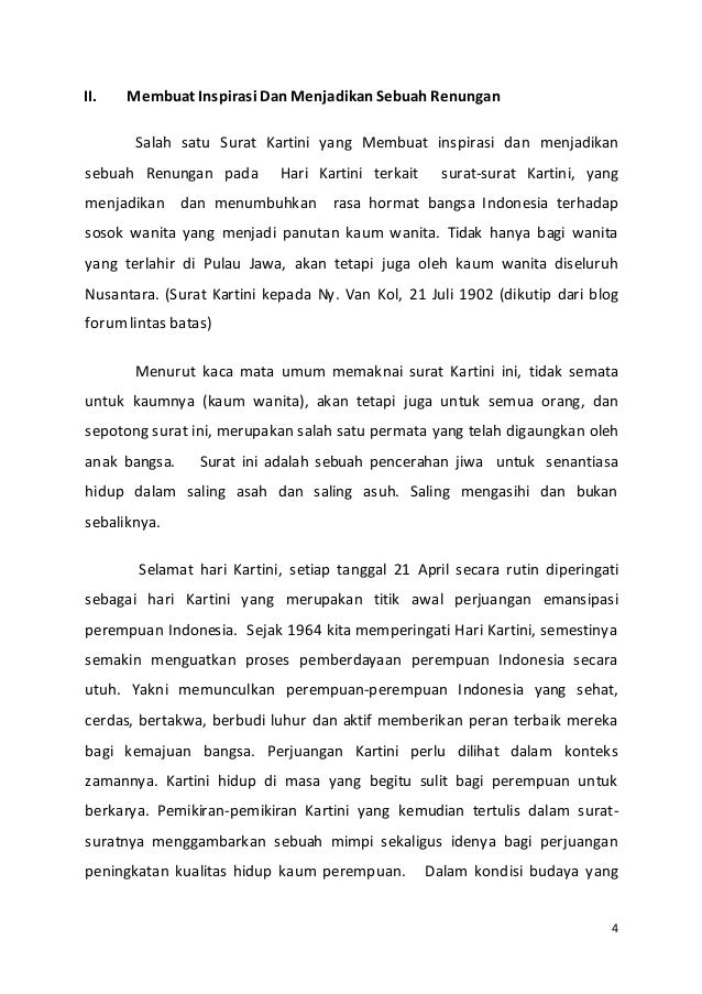 Peringatan Raden Ajeng Kartini Pada Tanggal21 April 2015