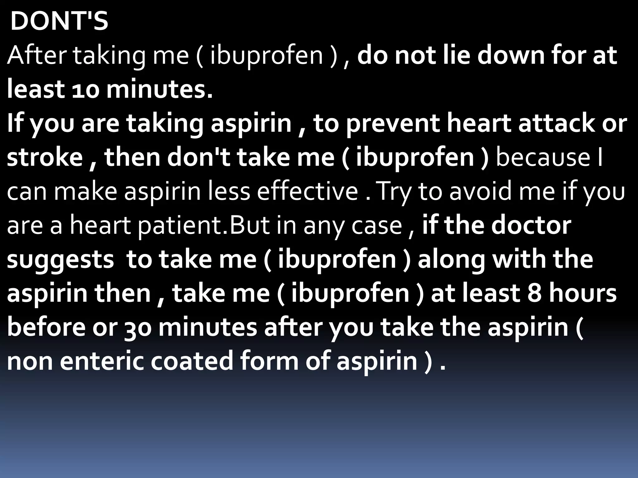 Curated visual reference: Fresh Look at Ibuprofen Presentation Show
