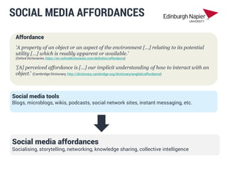 Skills in Sight: How Social Media Affordances Increase Network Awareness
