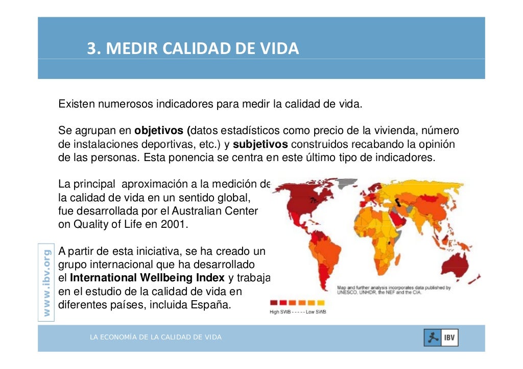 LA ECONOMIA DE LA CALIDAD DE VIDA 