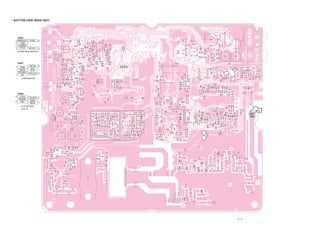 • BOTTOM VIEW (MAIN UNIT)




    J2003
  4 DATAOUT PSQL 6
  2    GND
  1 DATAIN
                                               4   1                                 7   1
  3 PTTP         AFOUT 5        7         1
                                                                                              8    5

    to external equipment
                                               5   8                                 8   16
                                8         14
                                                                                              1    4

      J2001                                                         4   1

                MICIN 8
  7  GND                        14        8
                 MIC                                                                     11   10
     MICE                                                           5   8
                 PTT
    EXTMIC
                MICU/D 2
  1   8V                        1         7
         to Microphone                                                                   20   1




    J2006
                                                                            8   1
  6   CTHV
               TXDATA 5
     RDATA
                GND         7        1
  2    MIC
                MICE 1                                                      9   16
         to CONTROL
         unit J2            8        14
                                                                1       8                                    MP5
                                                                4       5



                                                       16   9

                                                                            8   1

                                                       1    8

                                                                            9   16




                                                                                                       8-4
 