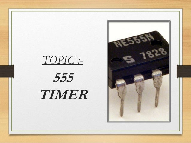 555 timer detailed presentation