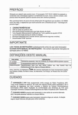 Ic v8000 manual-português