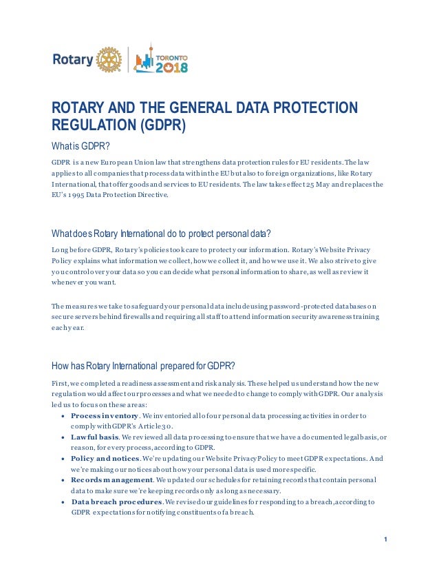 Data Privacy Policy >> Data Privacy And Data Protection Rotary S Compliance With Data Privacy Policy >> Data Privacy And Data Protection Rotary S Compliance With