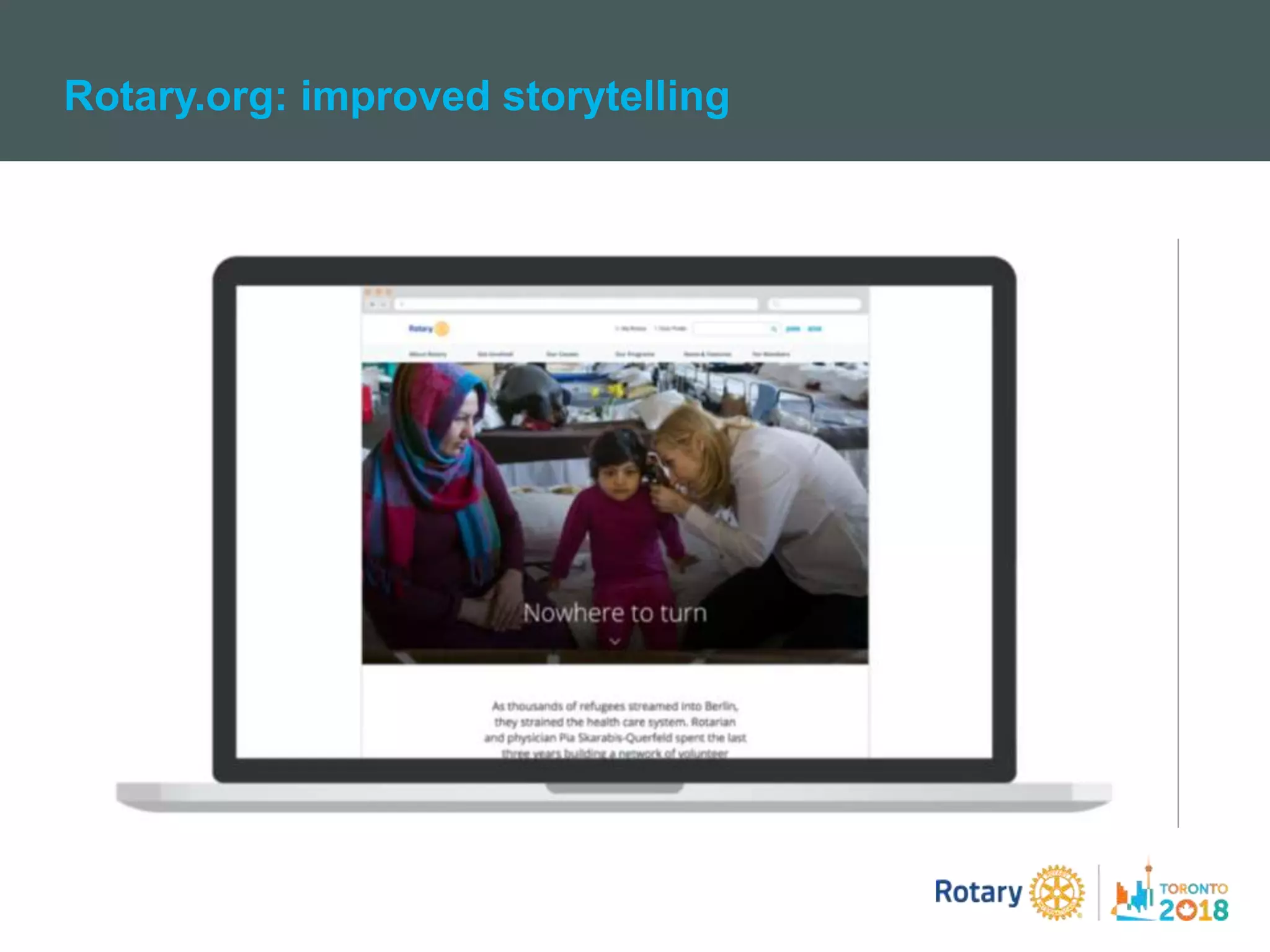 Rotary.org: improved storytelling
 