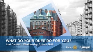 WHAT DO YOUR DUES DO FOR YOU?
Lori Carlson | Wednesday, 5 June 2019
 