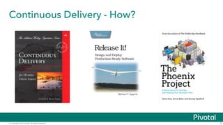 Continuous Delivery - How? 
© Copyright 2014 Pivotal. All rights reserved. 8 
 