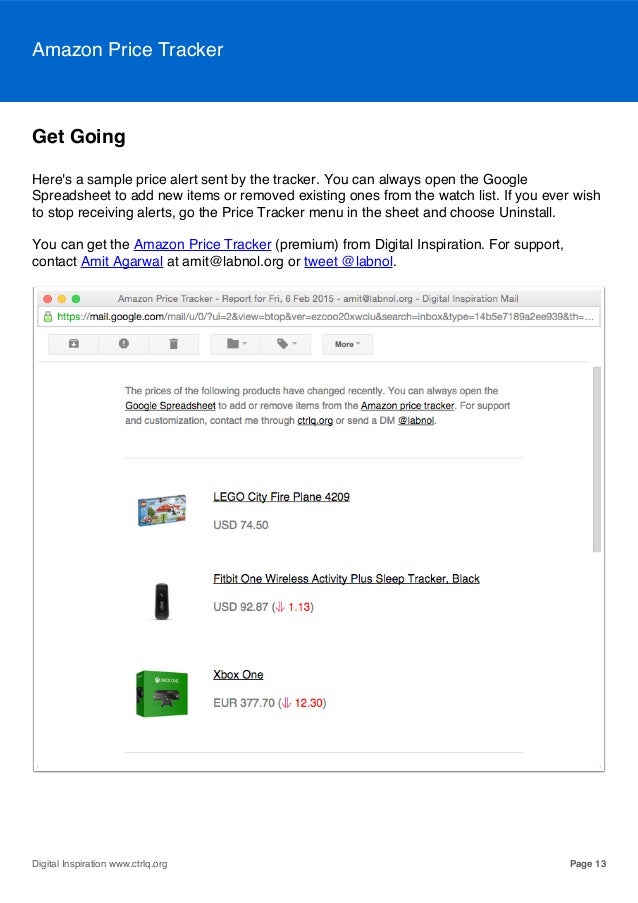 Price Alerts for Amazon