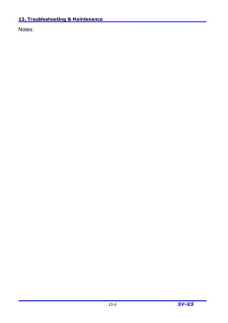 13. Troubleshooting & Maintenance
13-6 SV-iC5
Notes:
 