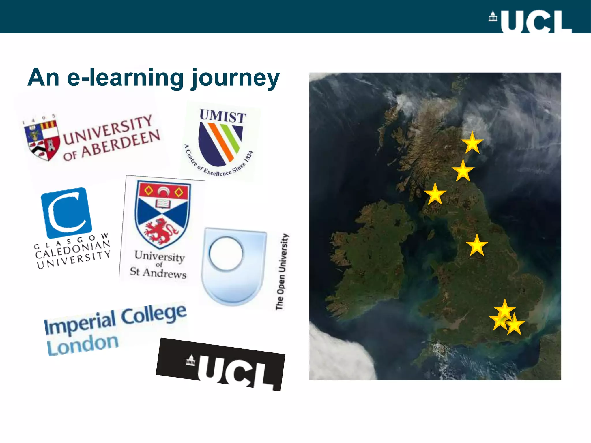 An e-learning journey
 