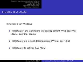 Atelier de formation sur le logiciel ICA AtoM | PDF