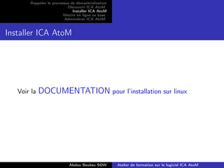 Atelier de formation sur le logiciel ICA AtoM | PDF