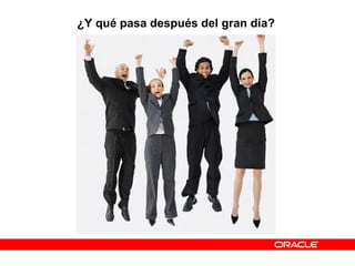 ¿Y qué pasa después del gran día?
 