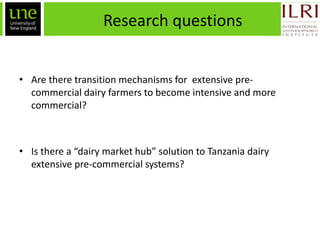 Ex-ante impact assessment in improving the dairy value chain in Tanzania: A system dynamics approach