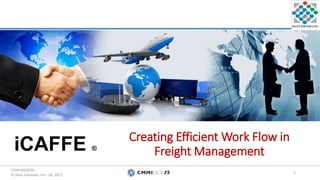 Creating Efficient Work Flow in
Freight Management
CONFIDENTIAL.
© Hans Infomatic Pvt. Ltd. 2017.
1
iCAFFE ®
 