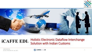 CONFIDENTIAL.
© Hans Infomatic Pvt. Ltd. 2017.
CONFIDENTIAL.
© Hans Infomatic Pvt. Ltd. 2017.
Holistic Electronic Dataflow Interchange
Solution with Indian Customs
1
iCAFFE EDI®
 