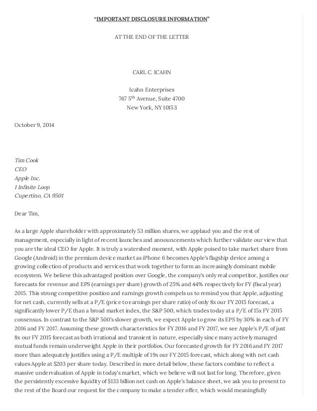 Icahn pushes apple to repurchase even more shares promises not to se… Icahn pushes apple to repurchase even more shares promises not to se…