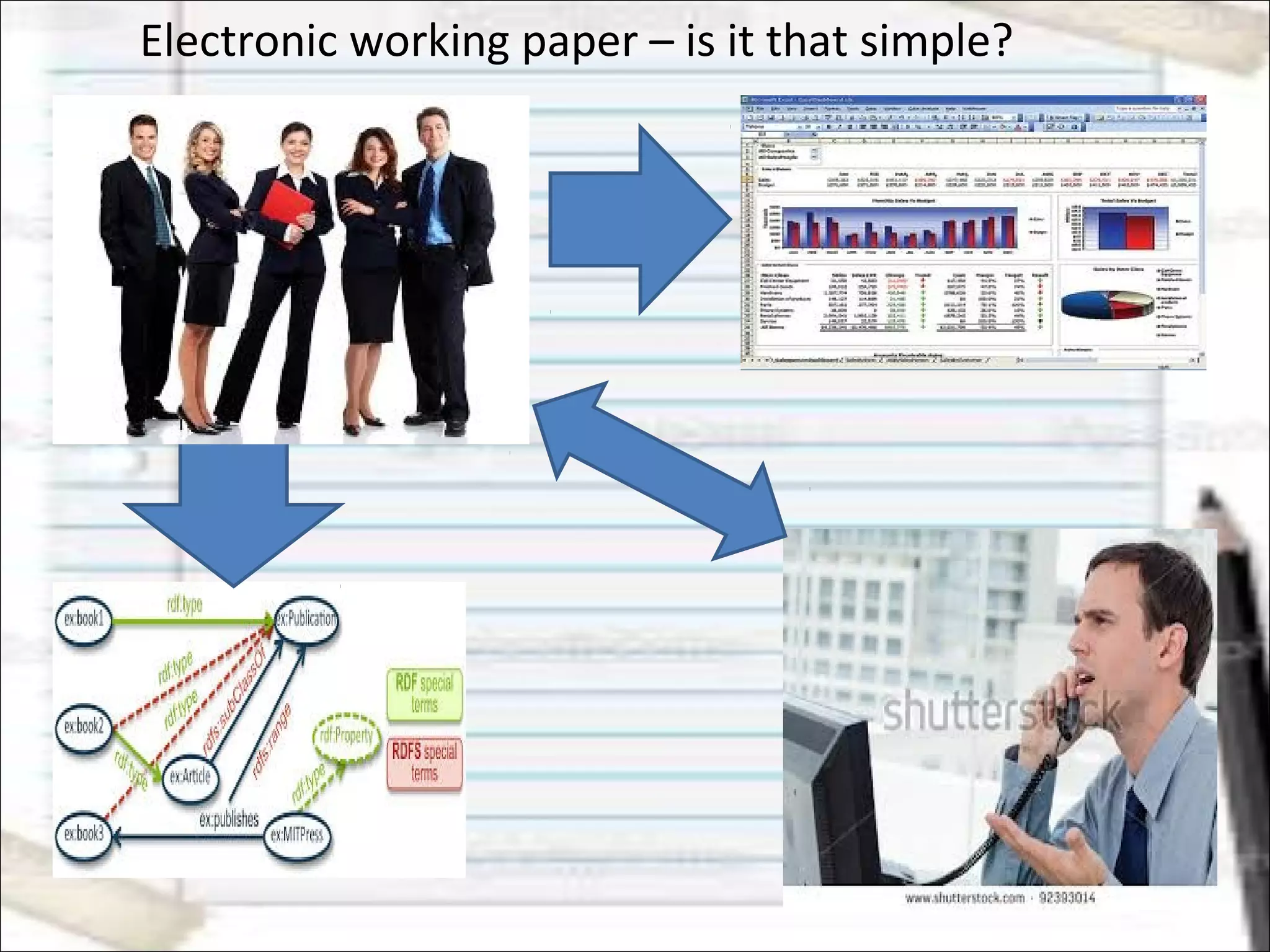 Electronic working paper – is it that simple?
 
