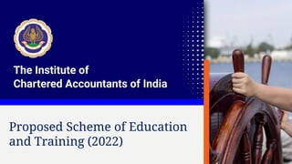 Proposed Scheme of Education
and Training (2022)
 
