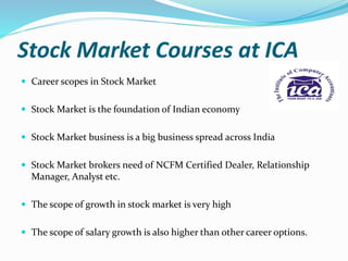 Ica Course Ica job guarantee institute of Accounting and Tally | PPTX