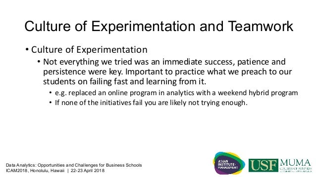 Data Analytics Opportunities And Challenges For Business Schools