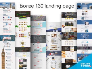 Более 130 landing page
 