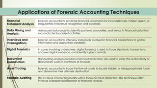 Application of Forensic Accounting Skills and Detection of Financial ...