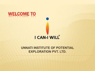 I can I will - Unnati Unlimited
