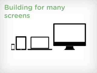 Building for many
screens
 