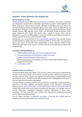 ICANN 50 Business Digest | PDF
