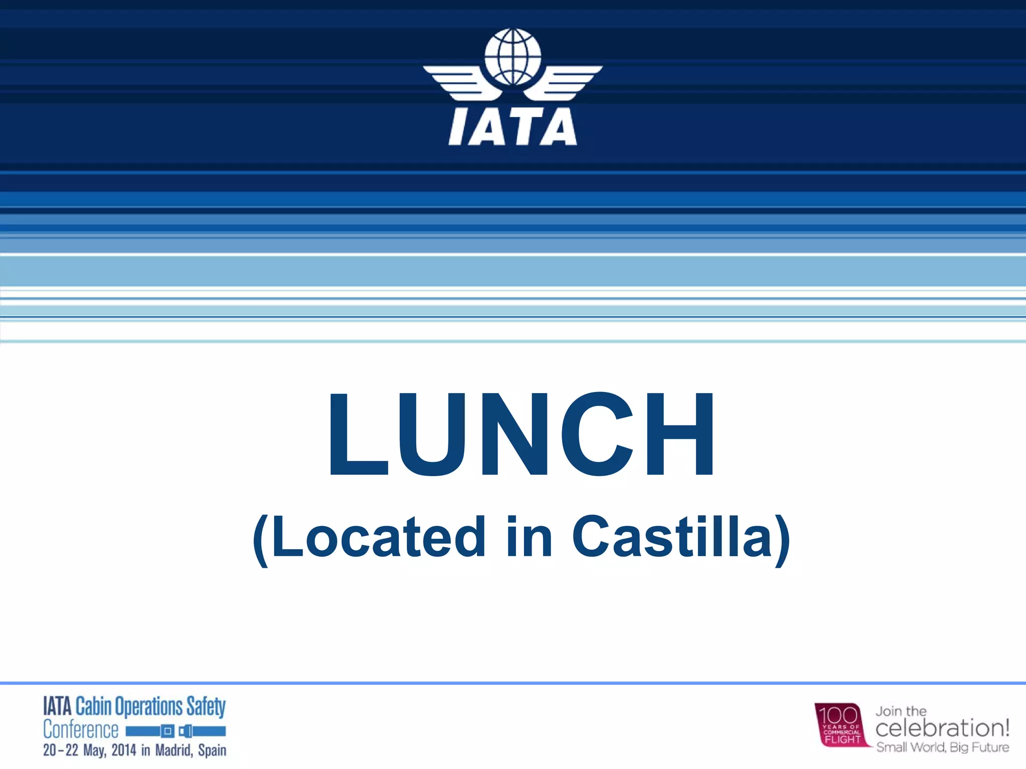 LUNCH
(Located in Castilla)
 