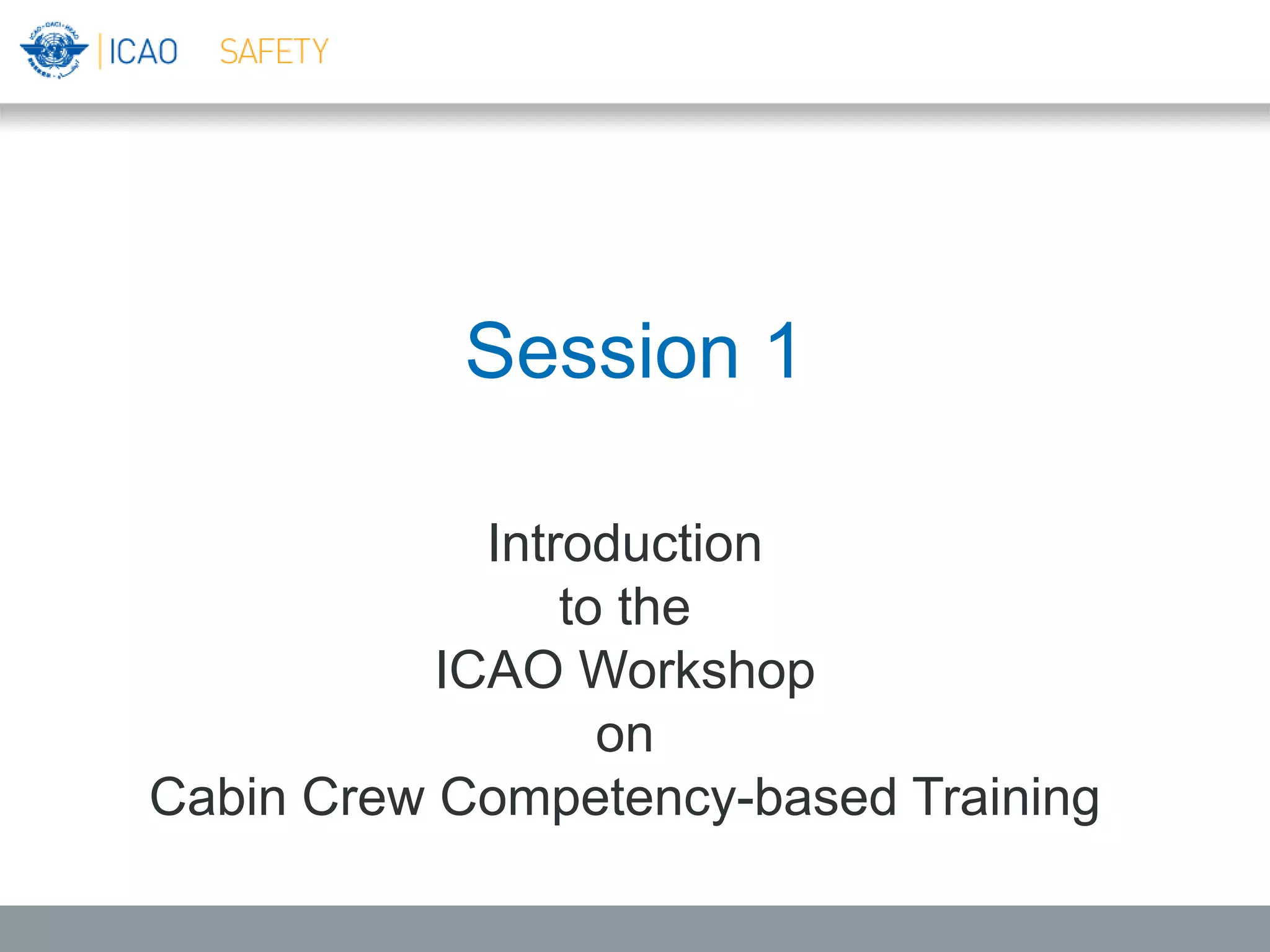ICAO Cabin Crew Safety Training Manual