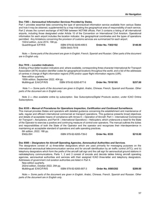 ICAO catalogue 2023 | PDF