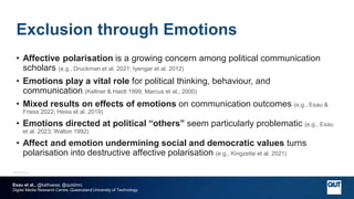 Destructive Political Polarisation in the Context of Digital ...