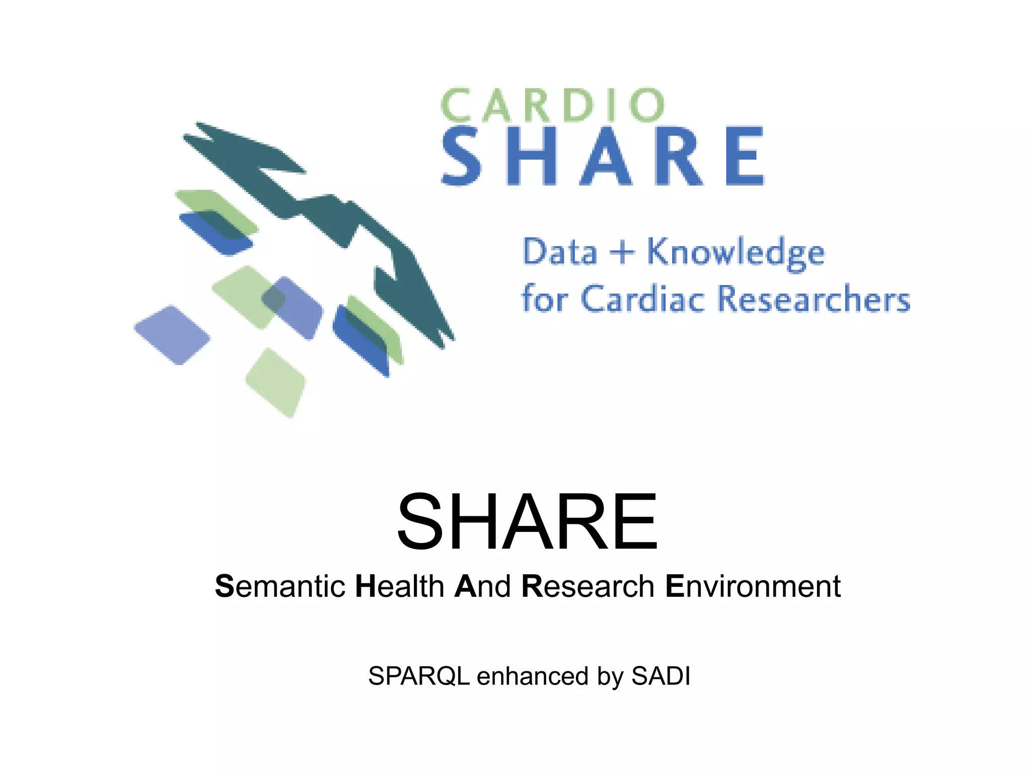 SHARESemantic Health And Research EnvironmentSPARQL enhanced by SADI