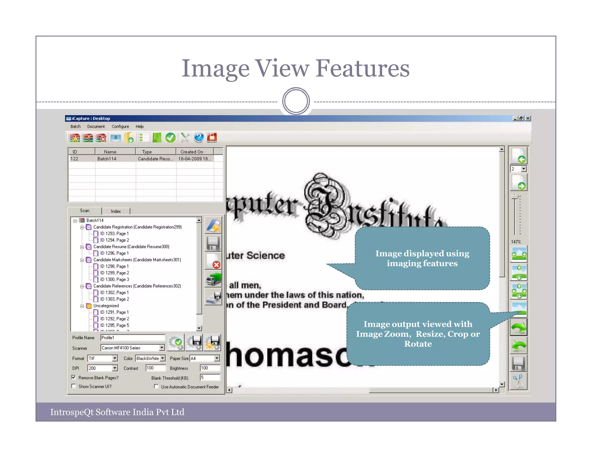 IntrospeQt iCapture Product Overview