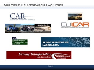 Multiple ITS Research Facilities




                        Page22
 