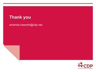 Thank you 
amanda.haworth@cdp.net 

