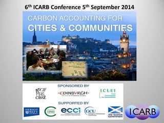 6th ICARB Conference 5th September 2014 
 