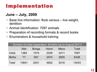 Community-based breeding programs for adapted sheep breeds in Ethiopia
