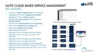 Icareus Playout Compact HbbTV Lab Solution Presentation | PDF