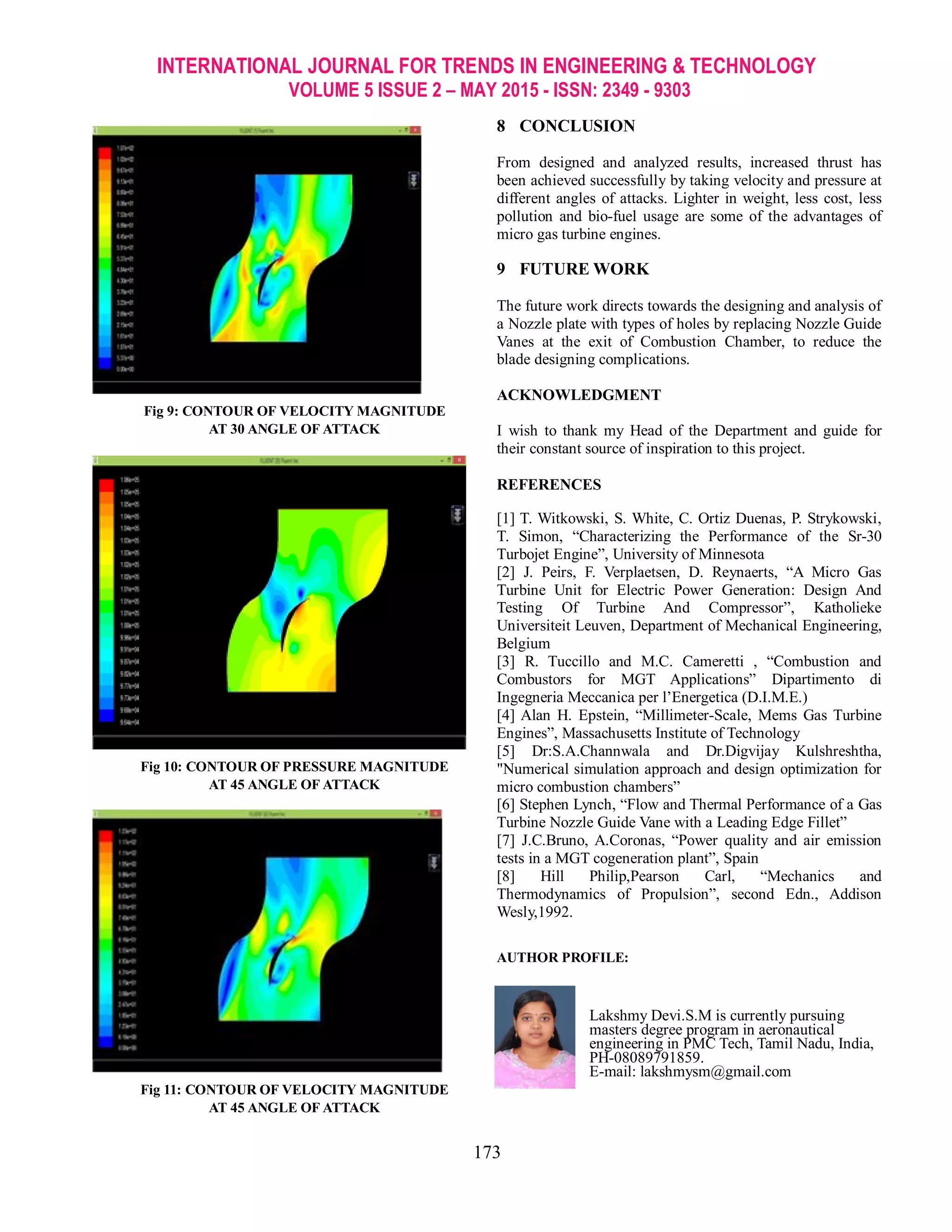 Design and Analysis of Turbine Blades in a Micro Gas Turbine Engine | PDF