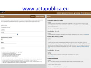 www.actapublica.eu 