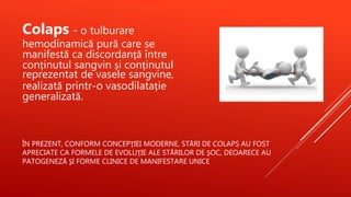 Insuficiența circulatorie acută. ȘOC. | PPTX