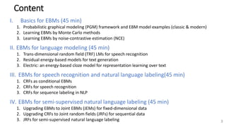 Energy-Based Models with Applications to Speech and Language Processing ...