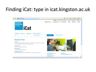 iCat and Business Databases