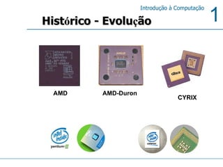 Hist ó rico - Evolu ç ão AMD-Duron AMD CYRIX 