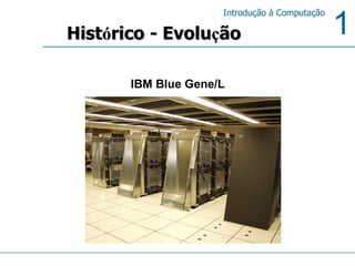 Hist ó rico - Evolu ç ão IBM Blue Gene/L 