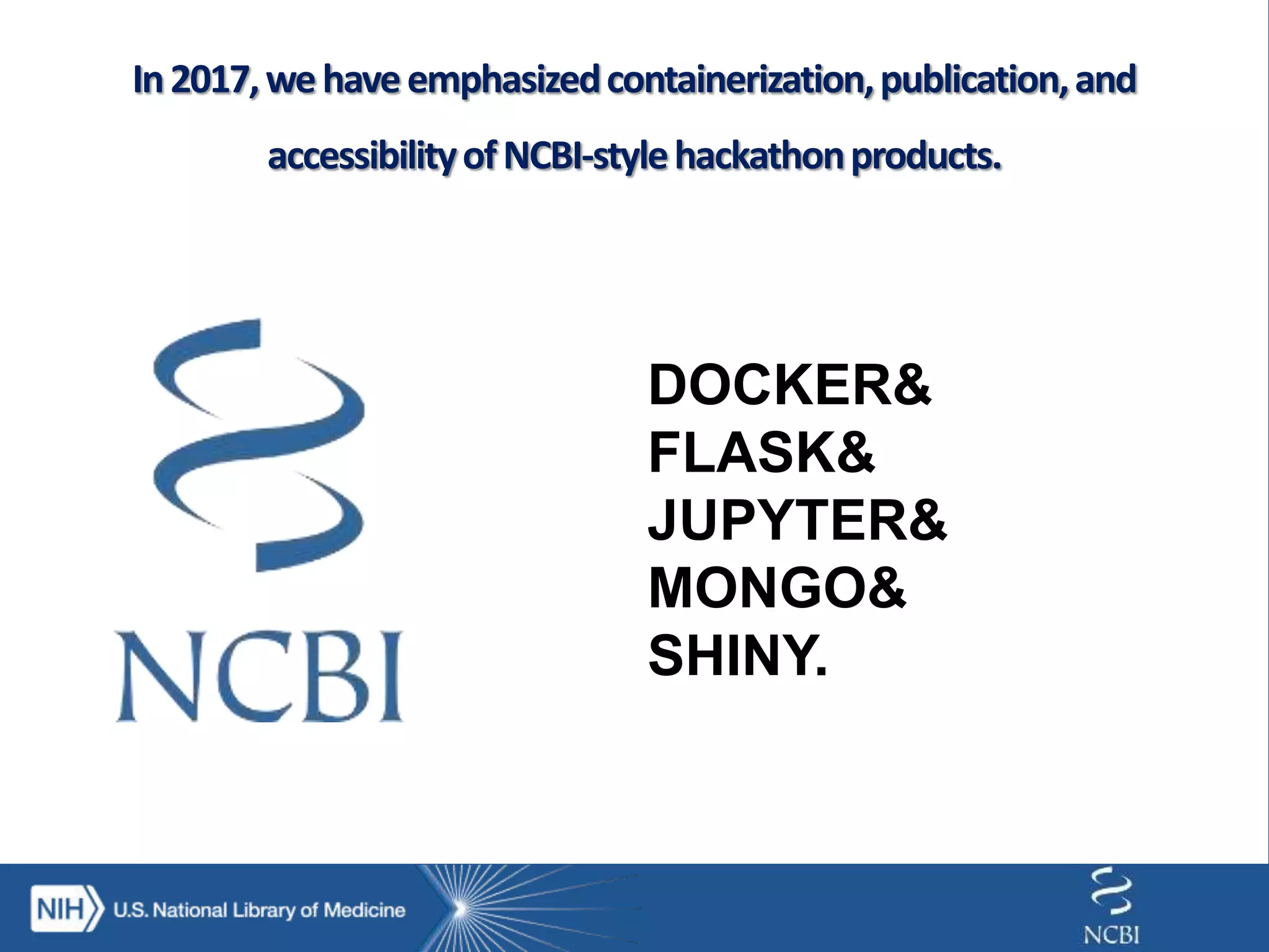 DOCKER&
FLASK&
JUPYTER&
MONGO&
SHINY.
 