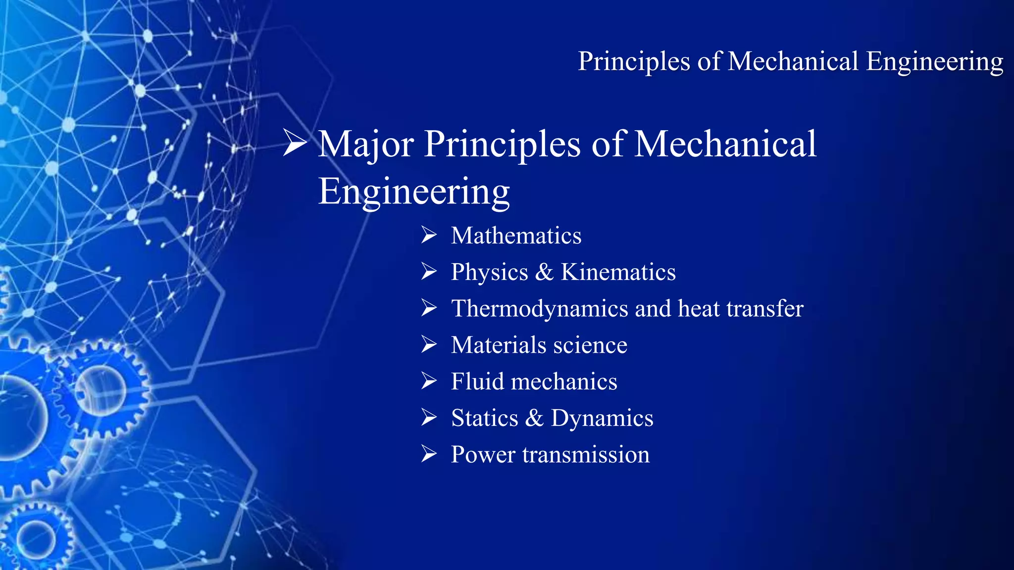 Icbt principles of mechanical engineering and their applcations PPT